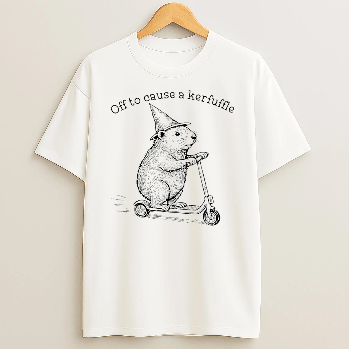 Off To Cause A Kerfuffle Capybara T Shirt