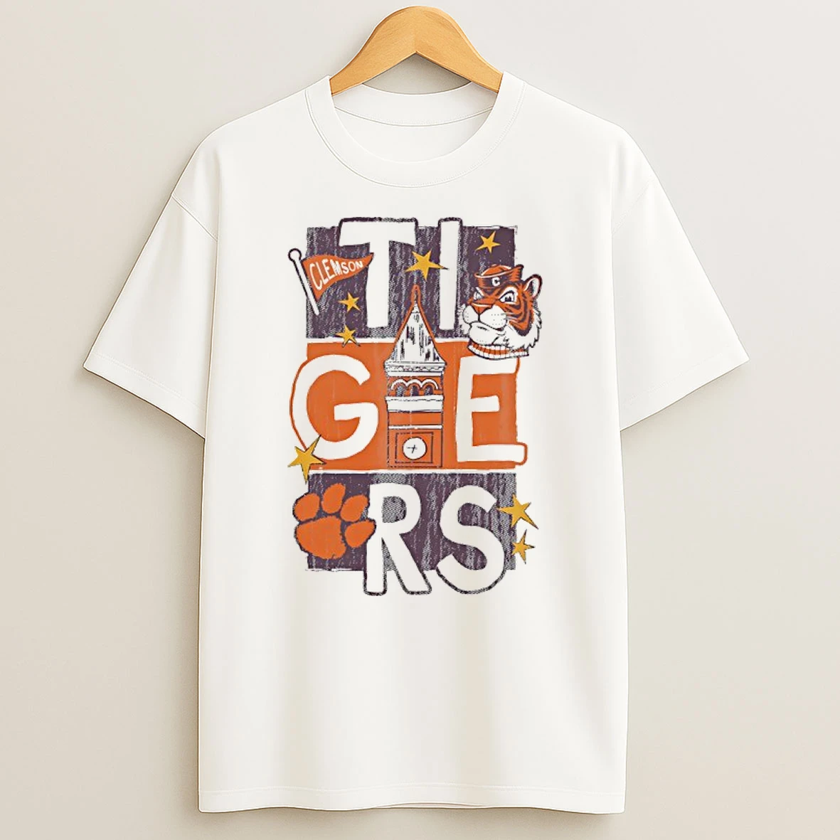 Offical Clemson Tigers Graphic T Shirt