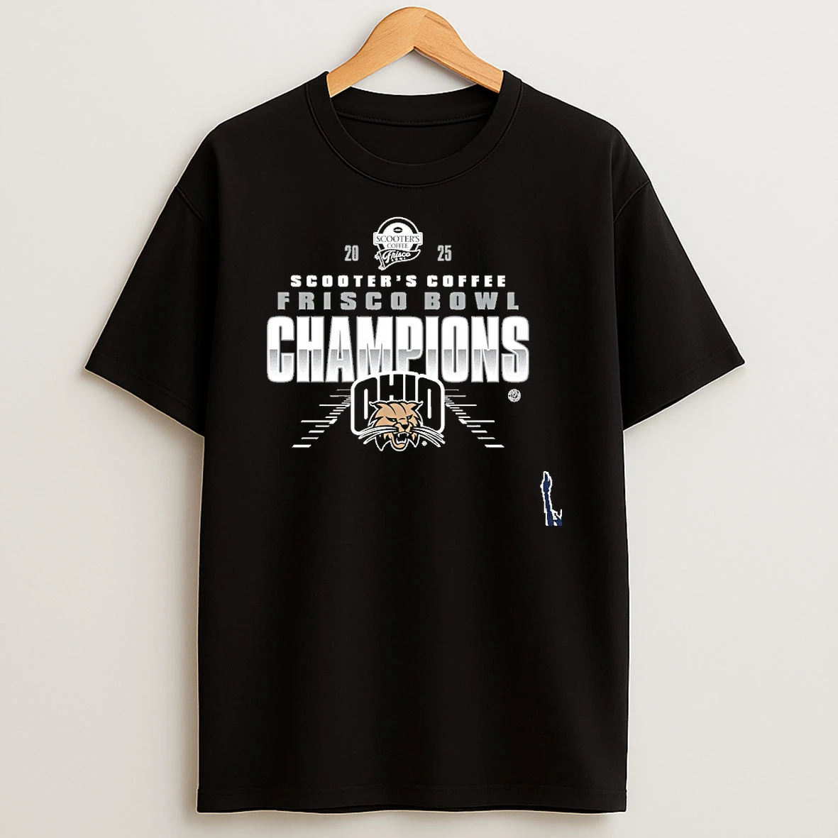 Ohio Bobcats 2025 Frisco Bowl Champions T Shirt