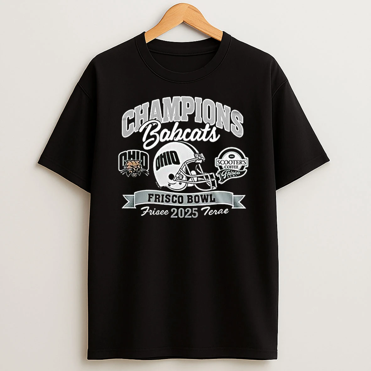 Ohio Bobcats Football Frisco Bowl Champions 2025 T Shirt