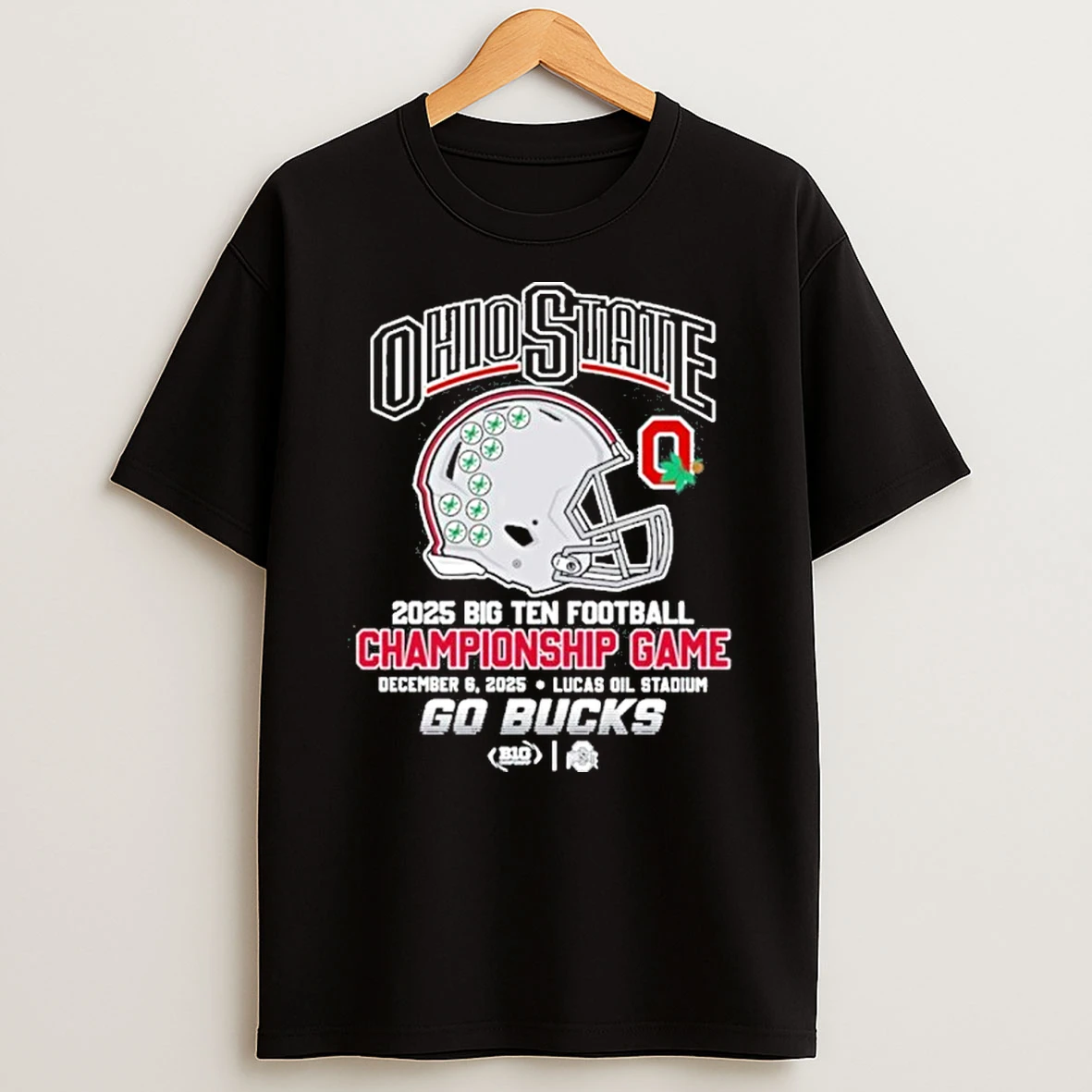 Ohio State 2025 Big Ten Football Championship Game Go Bucks T Shirt