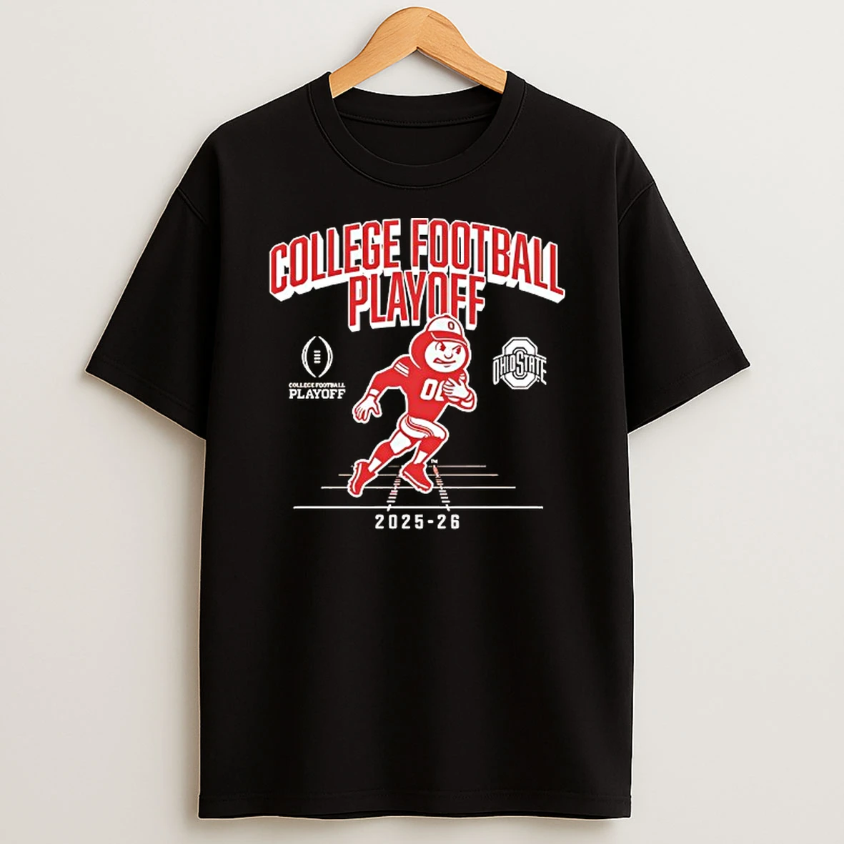 Ohio State Buckeyes 2025 2026 College Football Playoff Mascot T Shirt