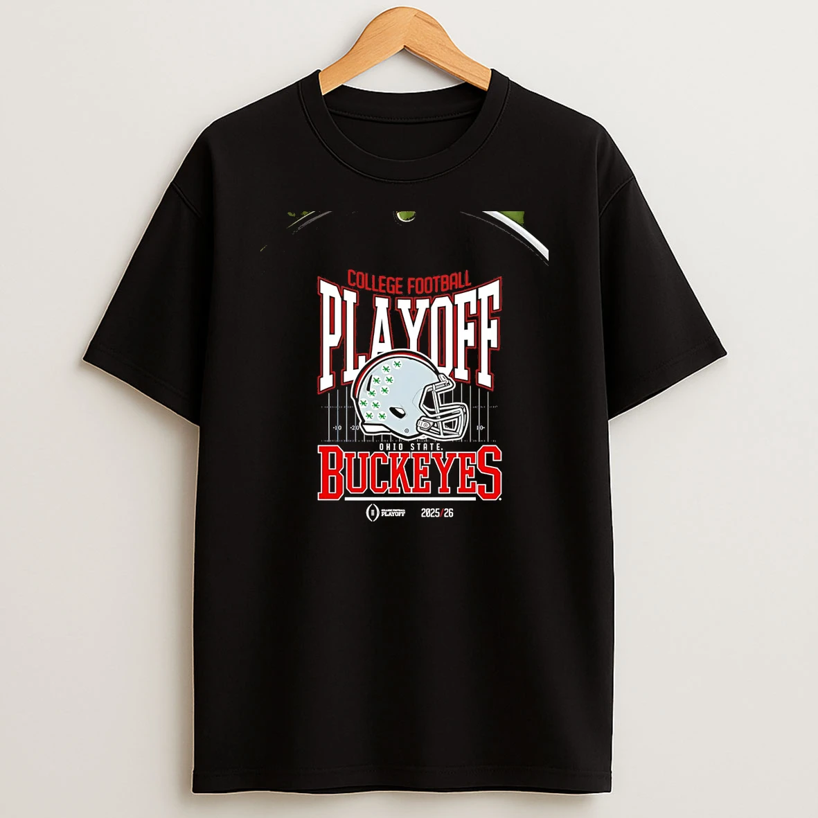 Ohio State Buckeyes 2025 26 College Football Playoff Cfp Helmet Chriast T Shirt