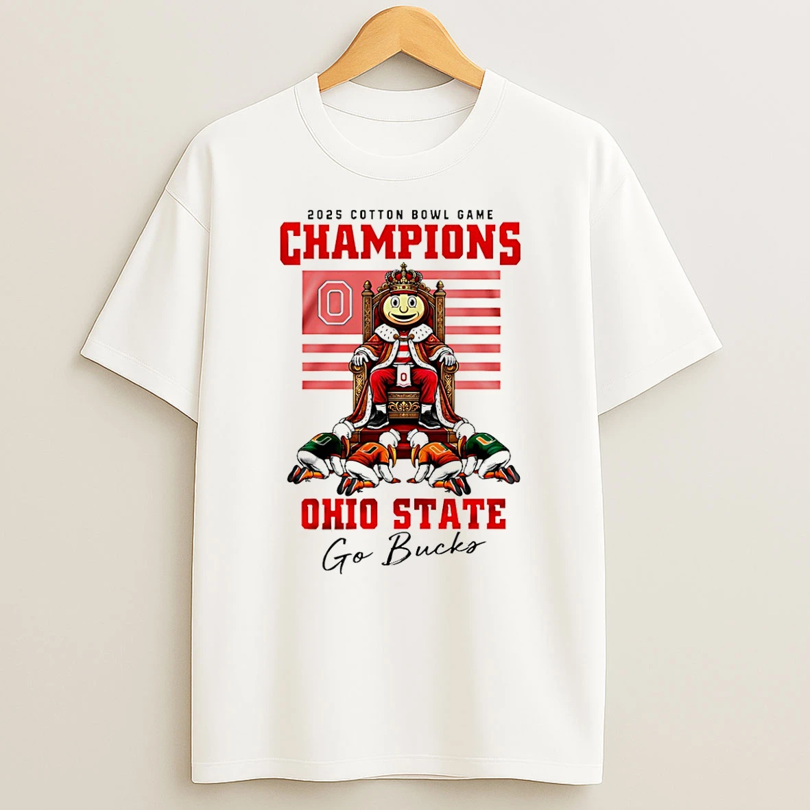 Ohio State Buckeyes 2025 Cotton Bowl Game Champions Go Bucks King T Shirt