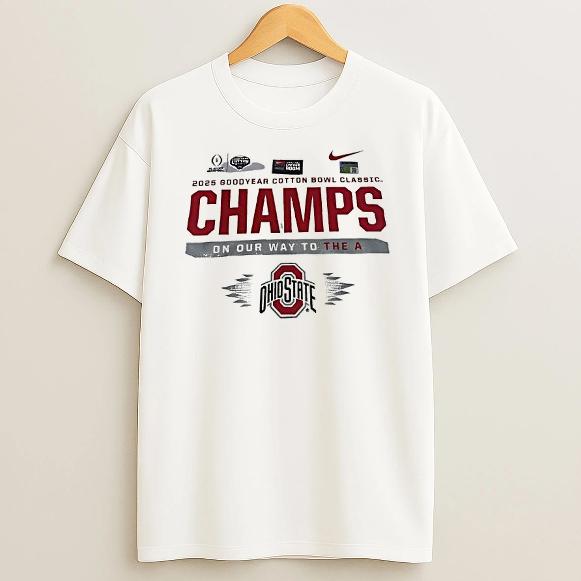 Ohio State Buckeyes 2025 Goodyear Cotton Bowl Classic Champs On Yur Way To The A Ohio State T Shirt
