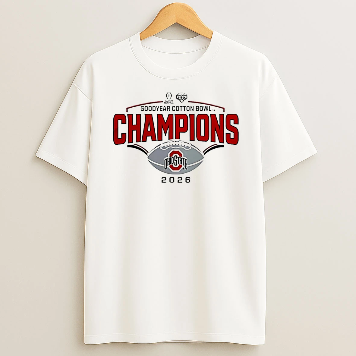 Ohio State Buckeyes 2026 Cfp Goodyear Cotton Bowl Champions T Shirt