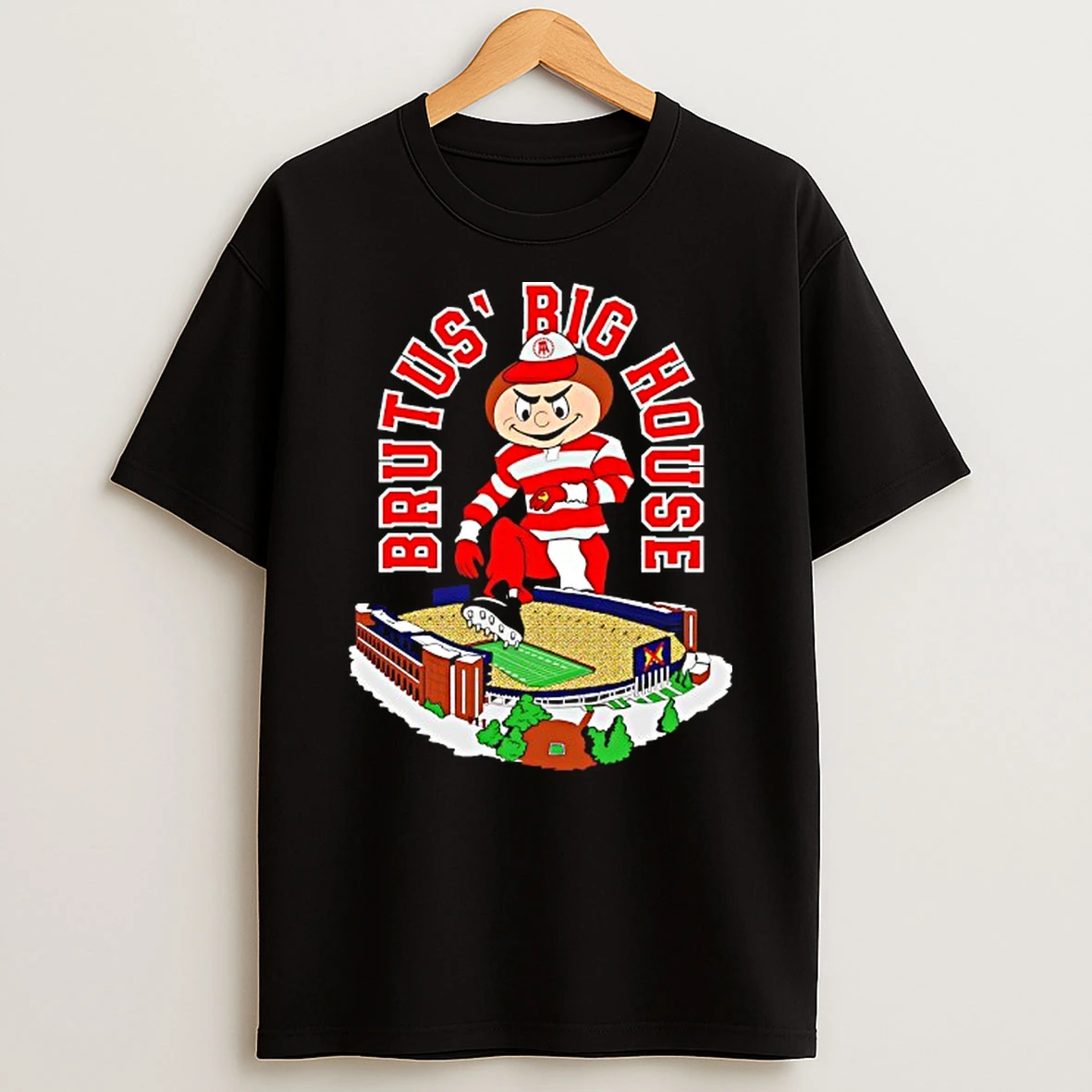 Ohio State Buckeyes Brutus Big House Ohios House T Shirt