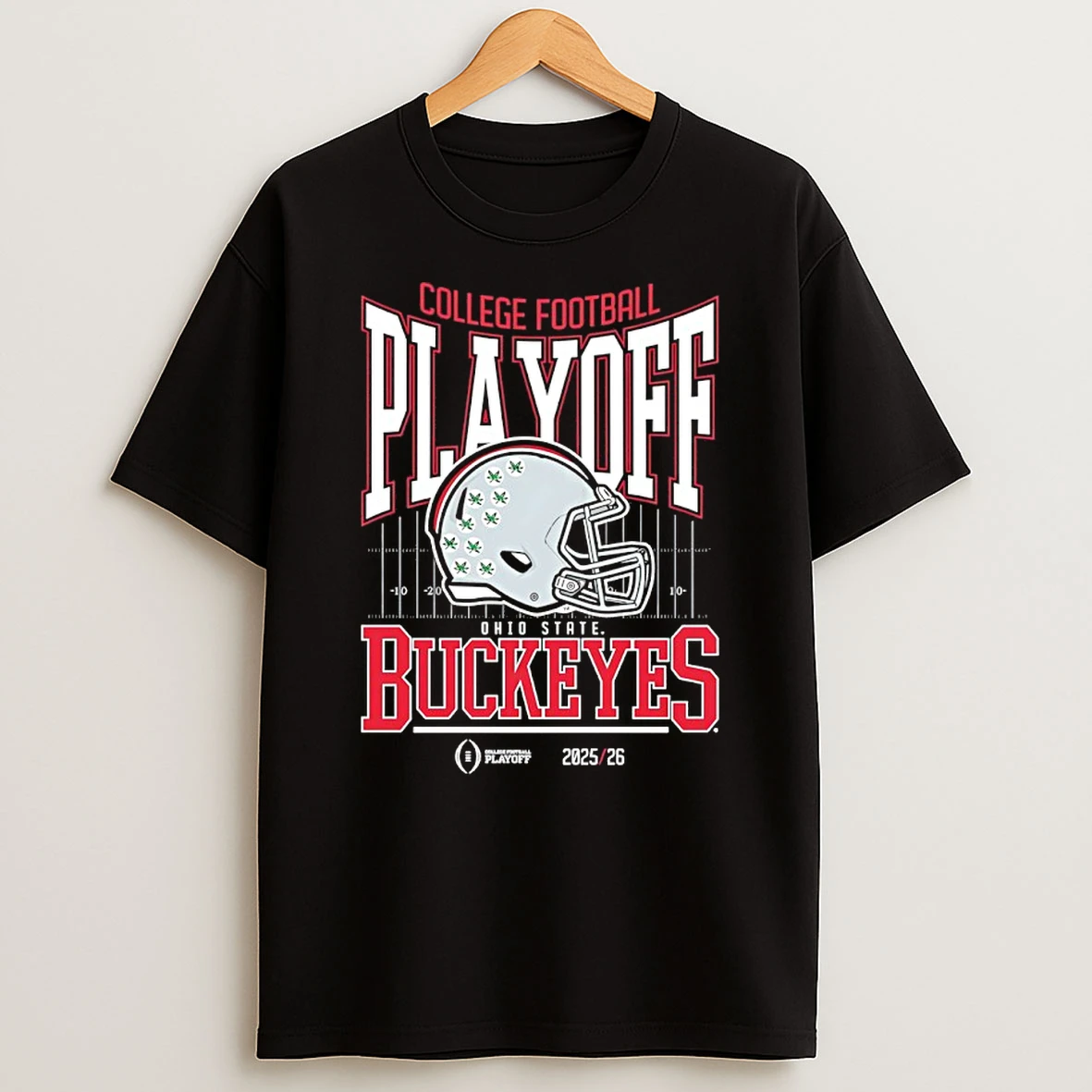Ohio State Buckeyes College Football Playoff 2025 26 Helmet T Shirt