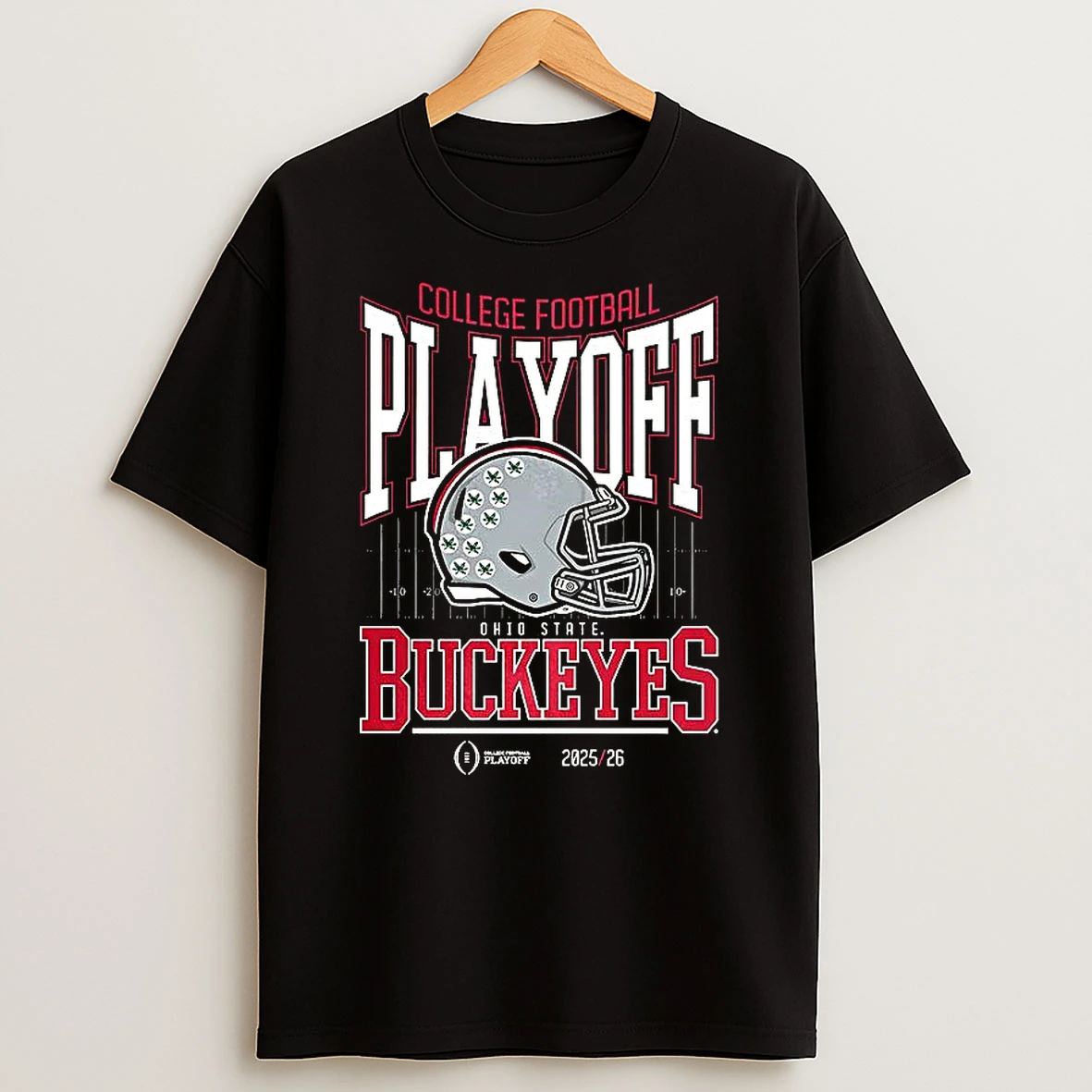 Ohio State Buckeyes College Football Playoff Helmet 2025 2026 T Shirt