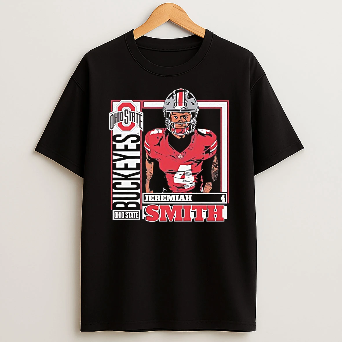 Ohio State Buckeyes Football 4 Jeremiah Smith Graphic T Shirt