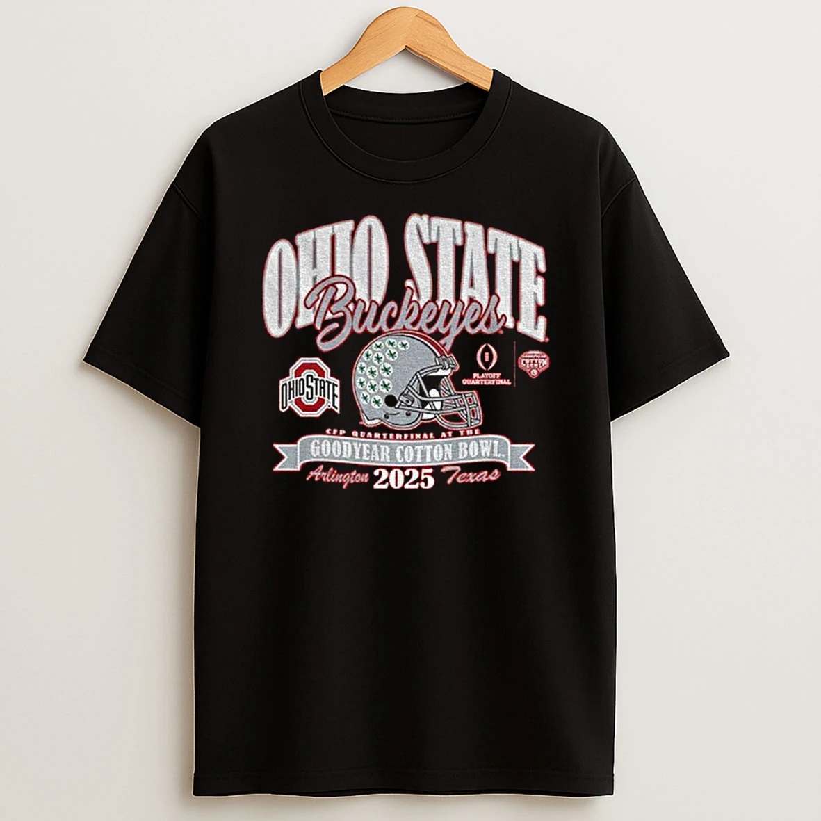 Ohio State Buckeyes Football Cotton Bowl At Goodyear Cfp Quaterfinal 2025 T Shirt