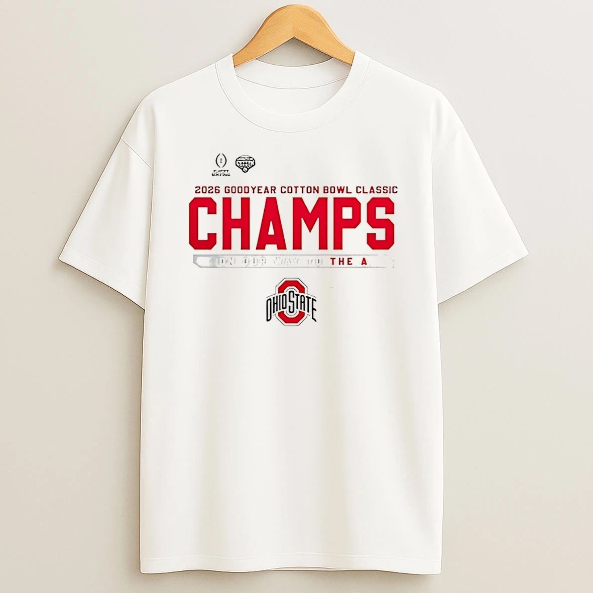 Ohio State Buckeyes Goodyear Cotton Bowl Champions 2026 T Shirt