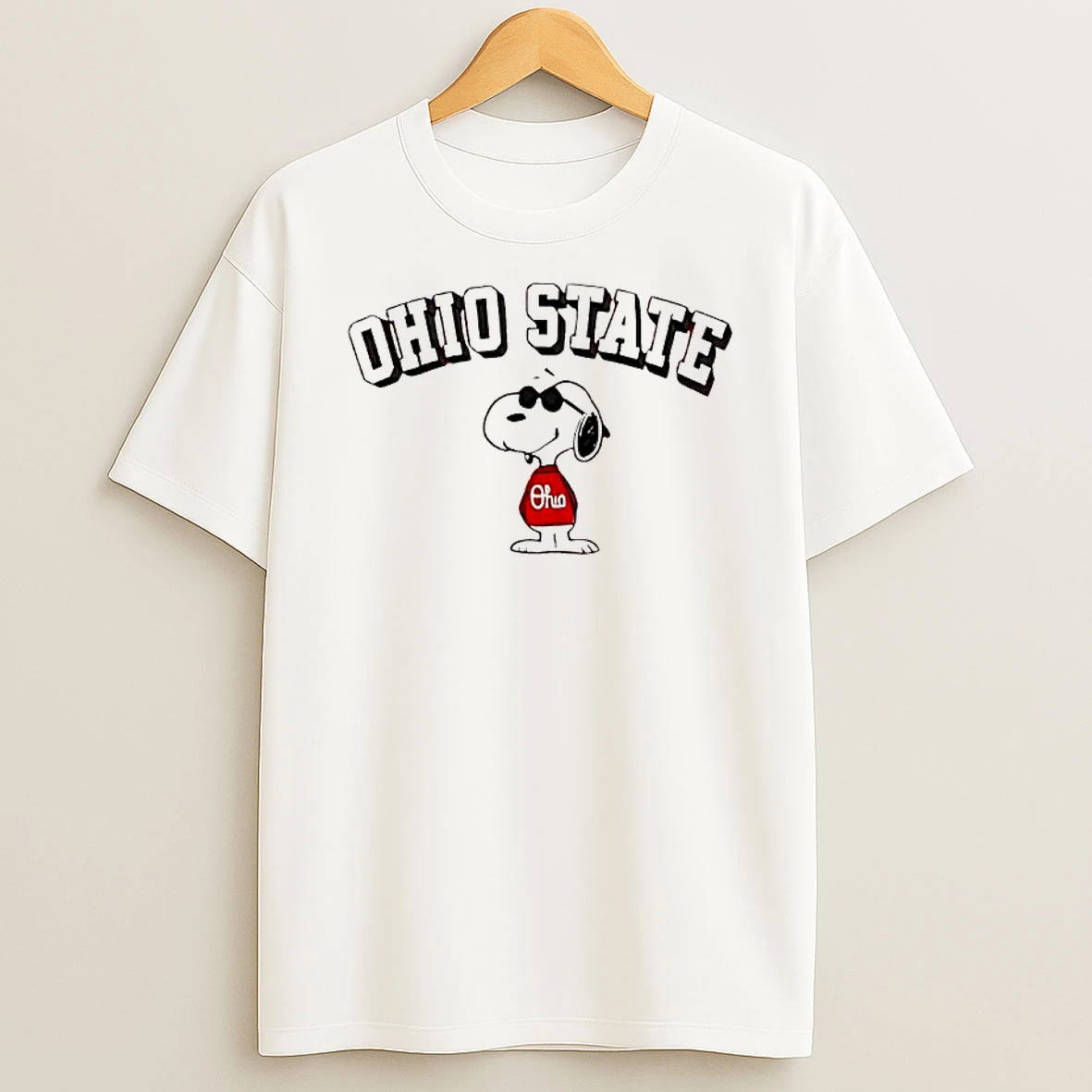 Ohio State Buckeyes Peanuts Joe Cool Snooy College T Shirt