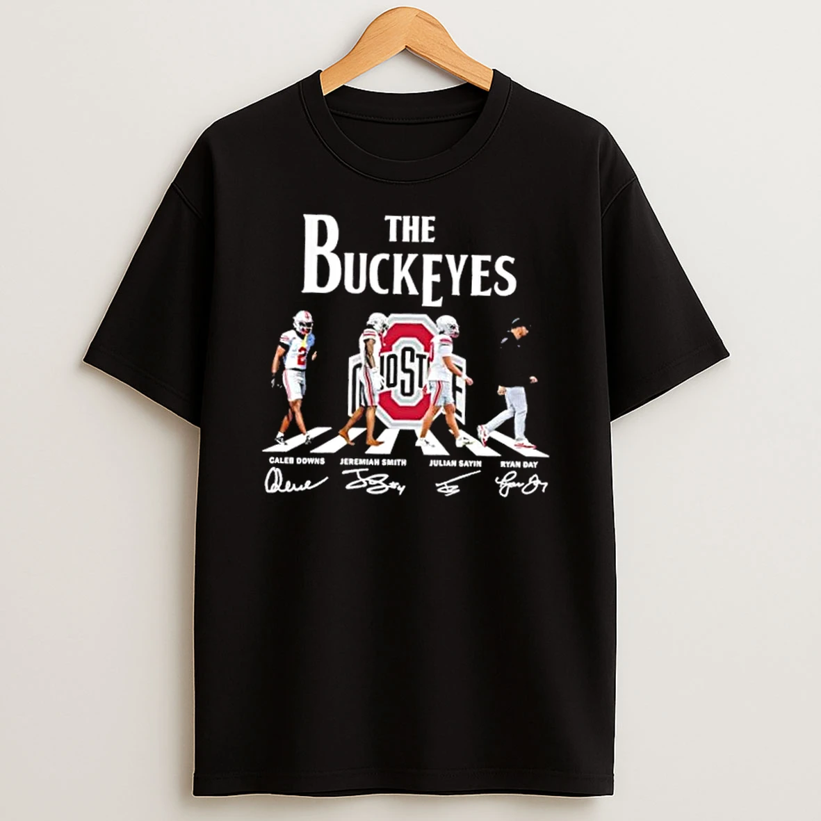 Ohio State Buckeyes Ryan Day Julian Sayin Seremiah Smith Caleb Downs Abbey Road Signatures T Shirt