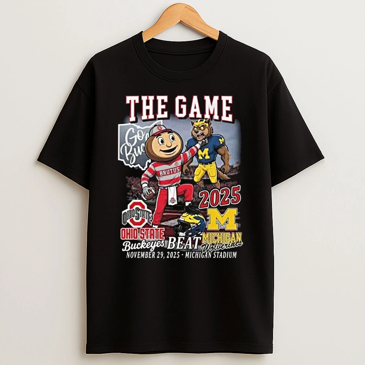 Ohio State Buckeyes The Game Beat Michigan 2025 Michigan Stadium Mascot T Shirt