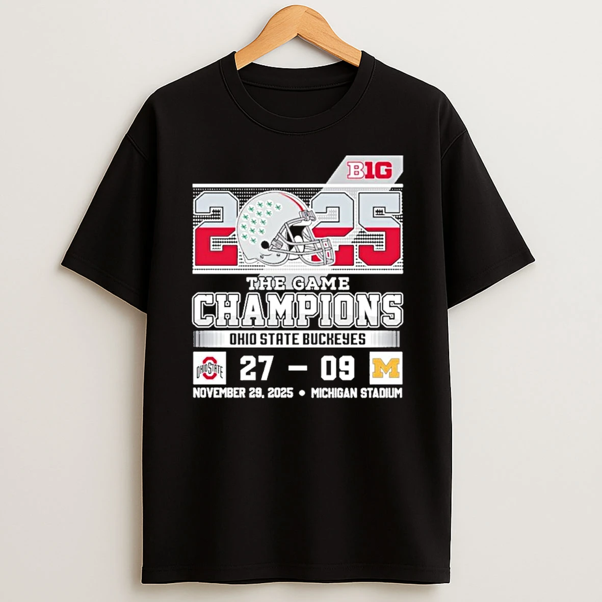 Ohio State Buckeyes The Game Champions 27 9 Michigan Score T Shirt