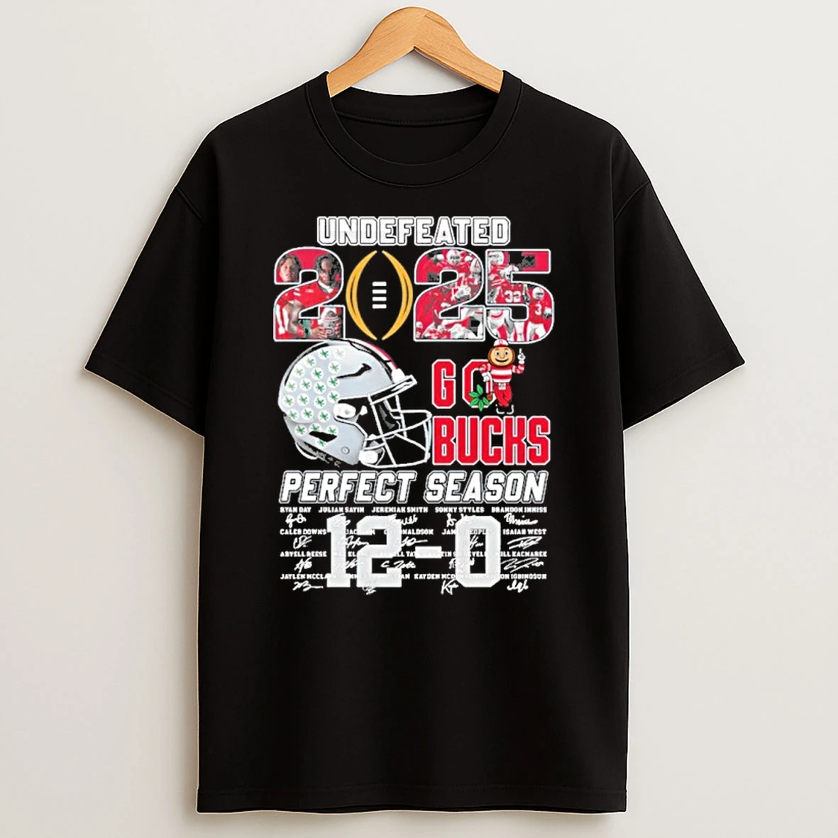 Ohio State Buckeyes Undefeated 2025 Perfect Season 12 0 T Shirt