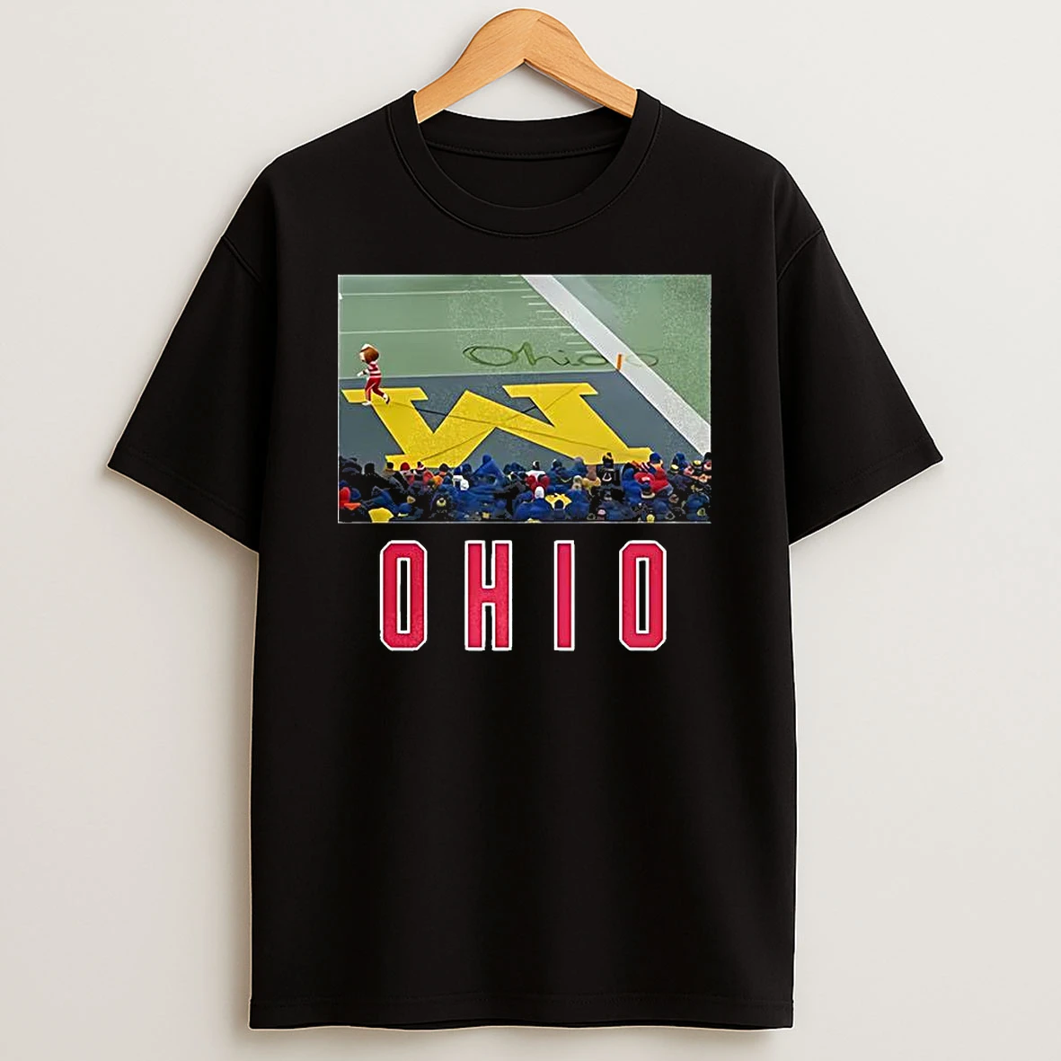 Ohio State Buckeyes Vs Michigan Wolverines Ncaa Dancing Mascot Snow X M Ohio T Shirt