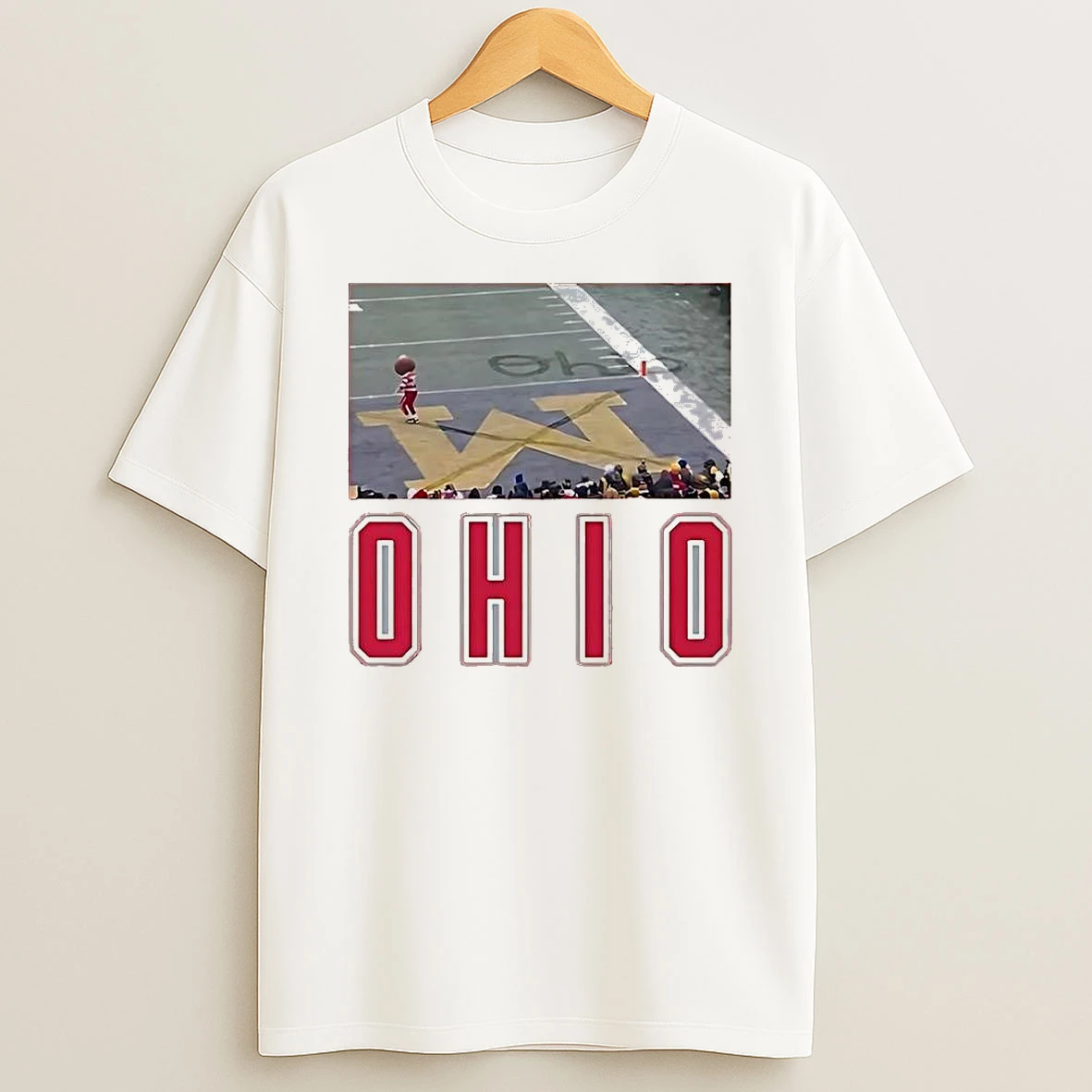Ohio State Buckeyes Vs Michigan Wolverines Ncaa Dancing Mascot Snow Fan Football T Shirt