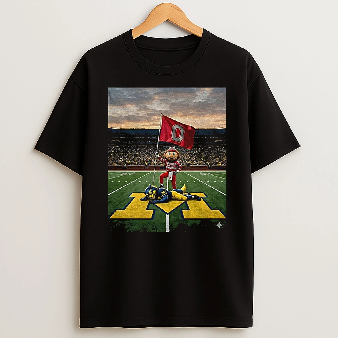 Ohio State Buckeyes Beat Michigan Wolverines Football Flag Stadium Photo T Shirt