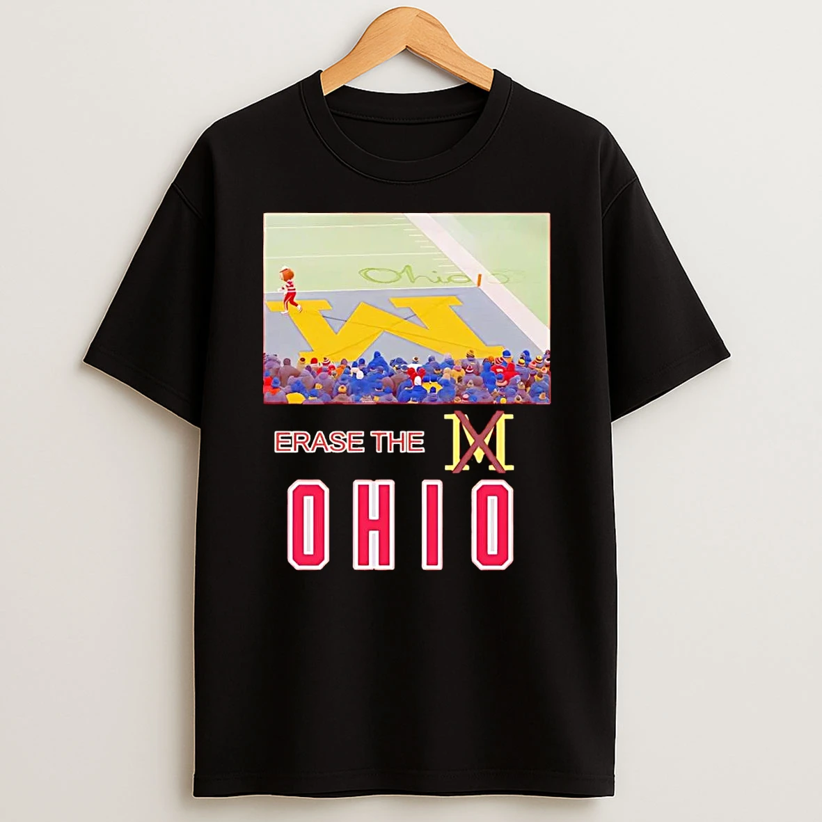 Ohio State Buckeyes Eraser The M Michigan Wolverines T Shirt