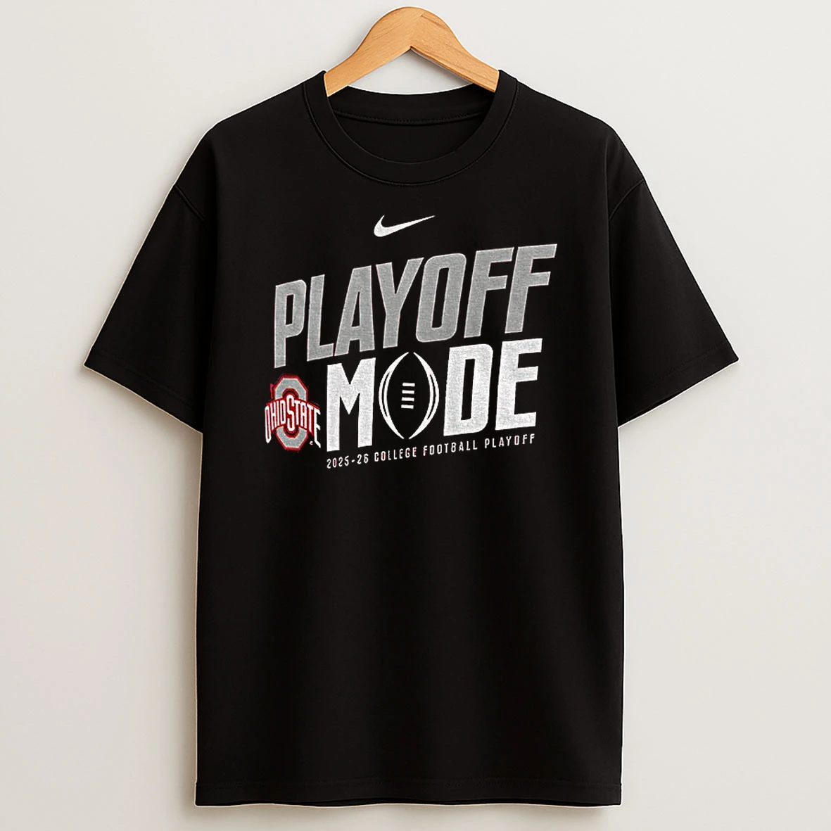 Ohio State Buckeyes Football X Nike Playoff Mode 2025 2026 College Football Playoff T Shirt