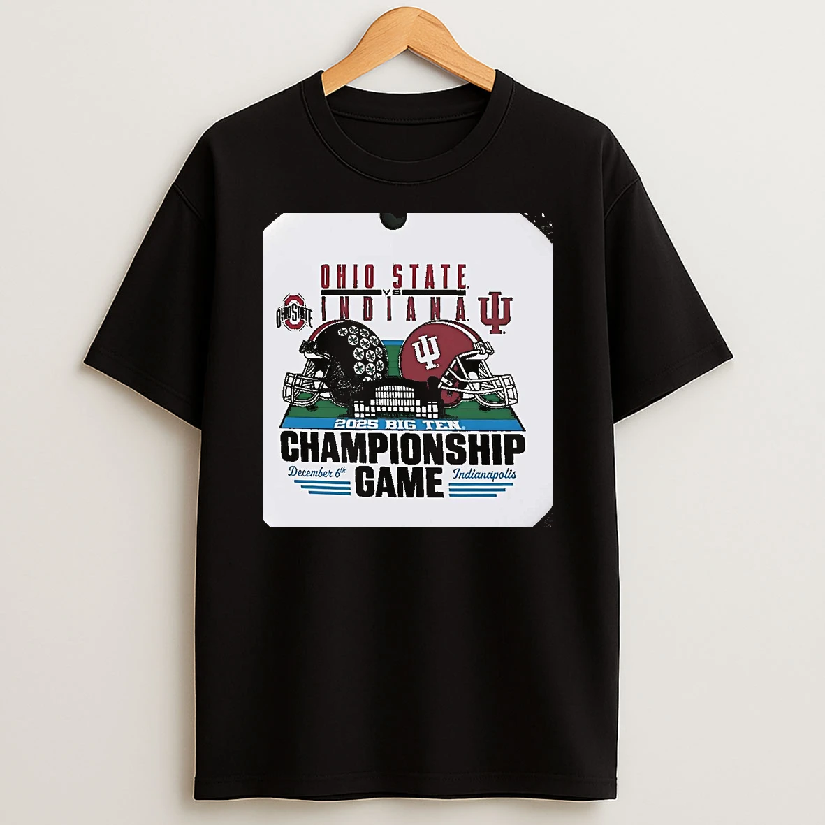 Ohio State Buckeyes Vs Indiana Hoosiers 2025 Big Ten Championship Game Christmas T Shirt