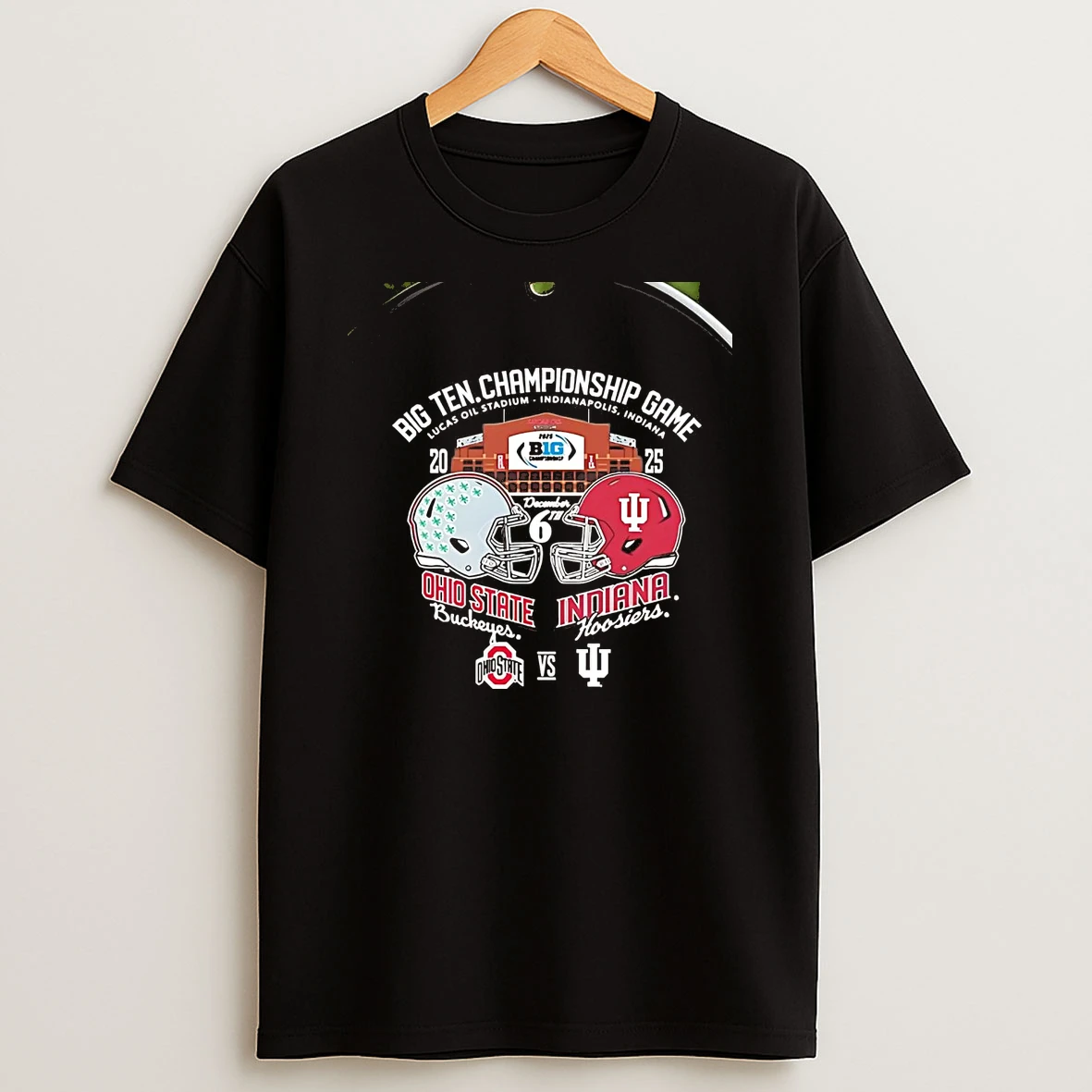Ohio State Buckeyes Vs Indiana Hoosiers 2025 Big Ten Championship Game Christmas Chriast T Shirt