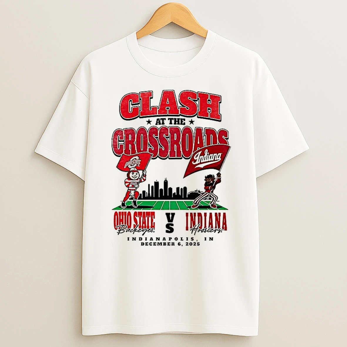 Ohio State Buckeyes Vs Indiana Hoosiers Clash At The Crossroads T Shirt