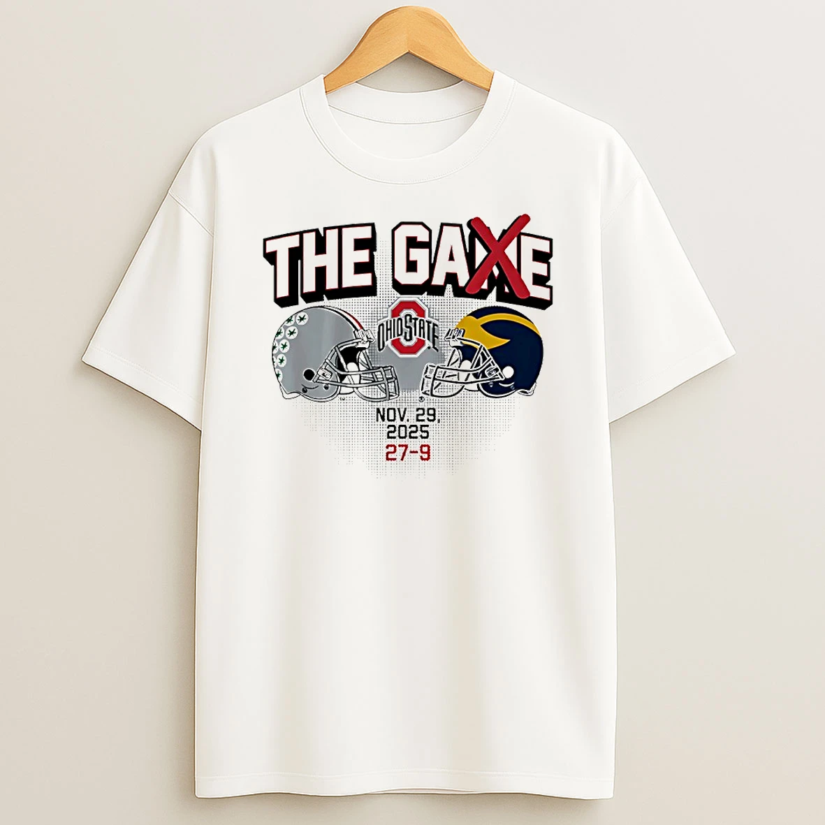 Ohio State Buckeyes Vs Michigan Wolverines The Game Winner 2025 Helmet Circle T Shirt