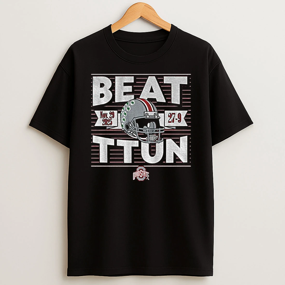 Ohio State Football Beat Ttun In The Game 2025 Scoe 27 9 T Shirt
