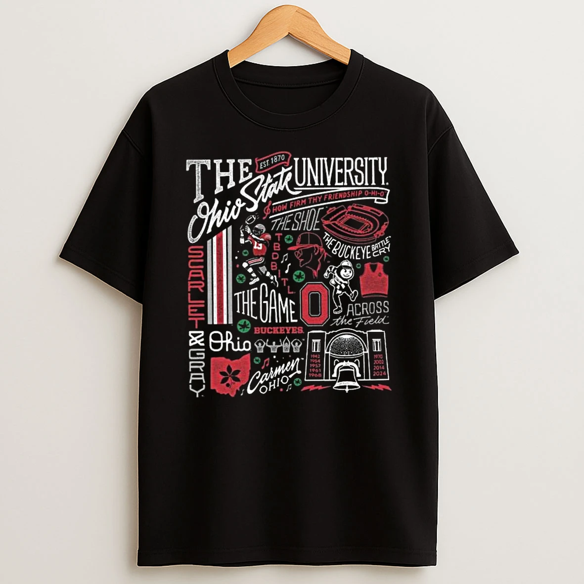 Ohio State Heritage Collage T Shirt