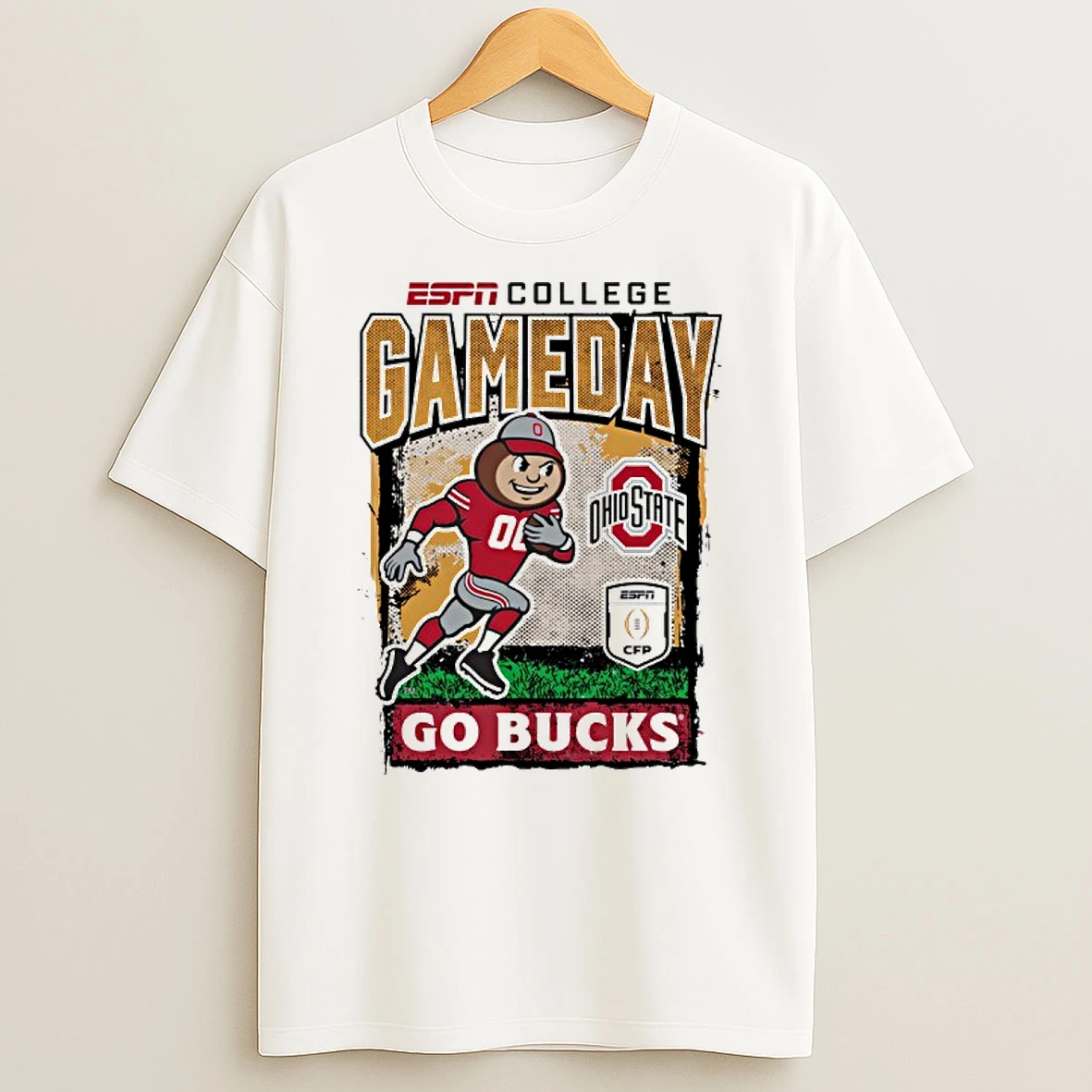 Ohio State Mascot Espn College Gameday 2025 2026 College Football Playoff T Shirt
