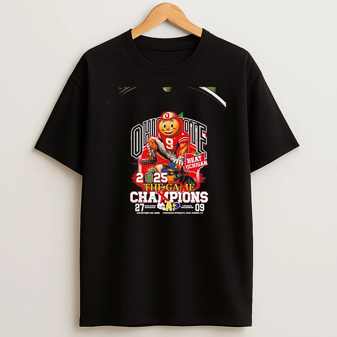 Ohio State Beat Michigan 2025 The Game Champions Christmas Chriast T Shirt