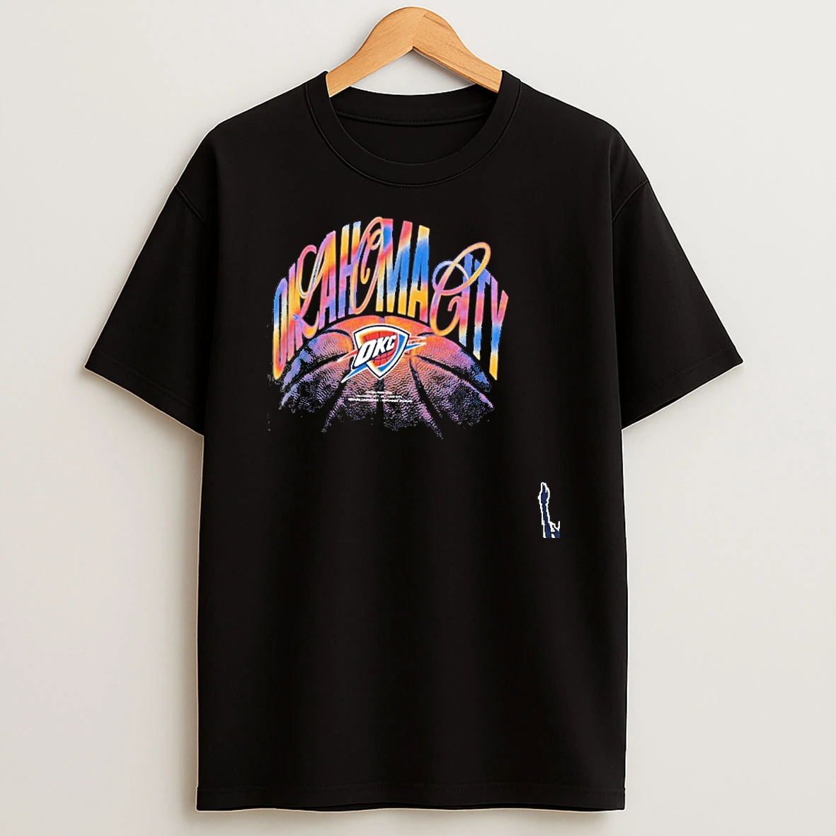 Oklahoma City Thunder Chase Chrome Retro T Shirt