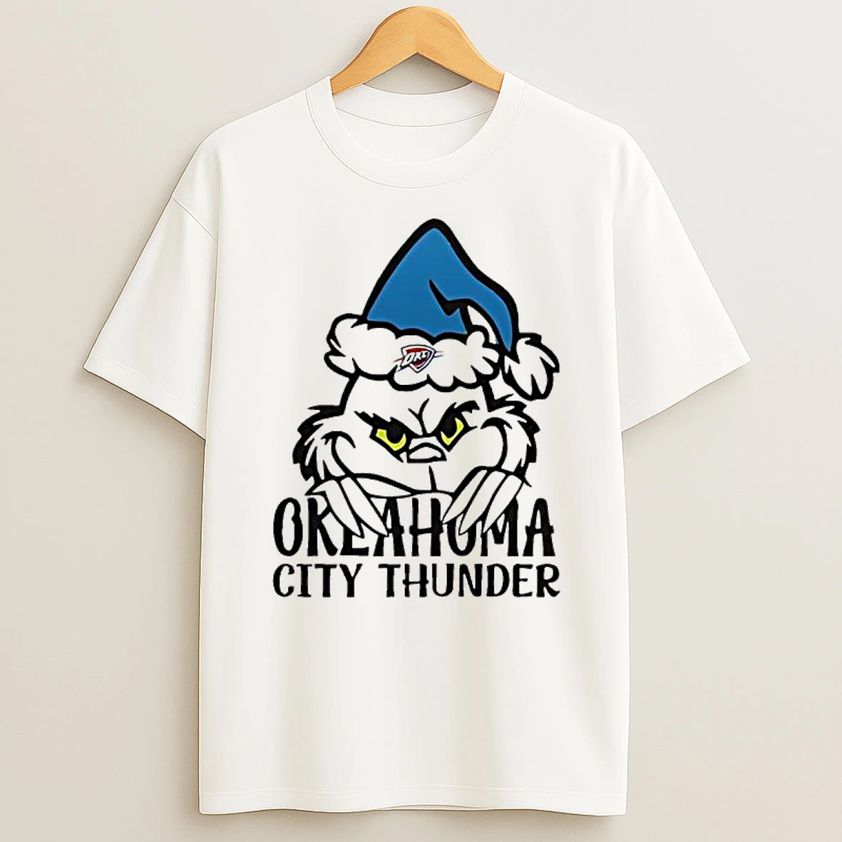 Oklahoma City Thunder Grinch Holiday T Shirt