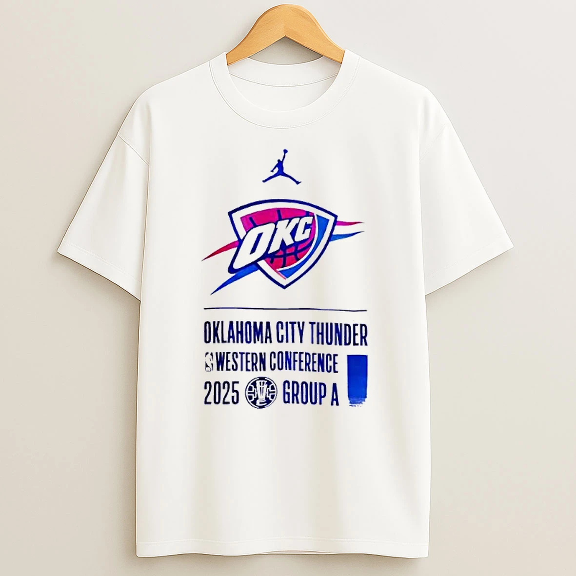 Oklahoma City Thunder Western Conference 2025 Group A Jersey T Shirt