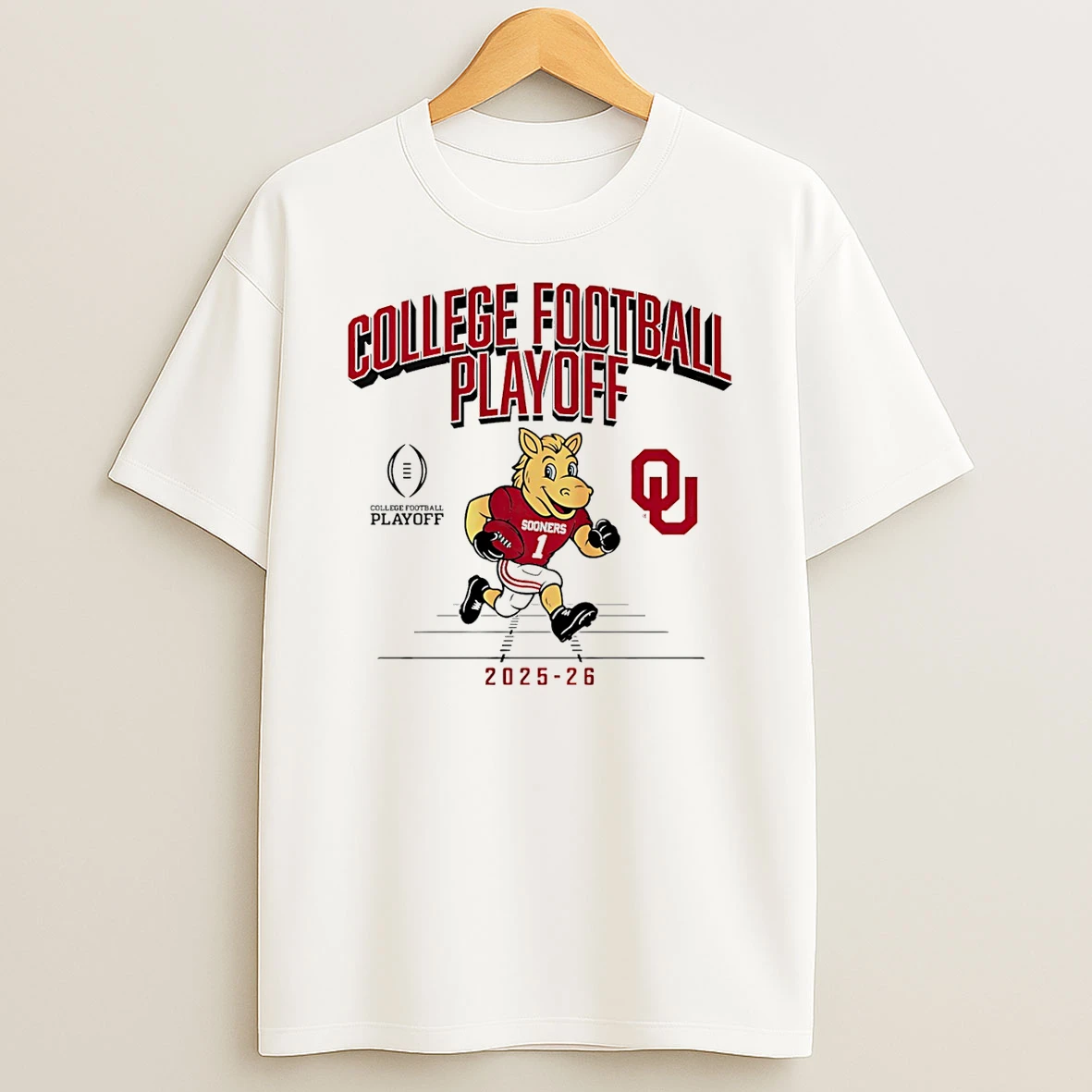 Oklahoma Football 2025 26 Cfp Mascot T Shirt