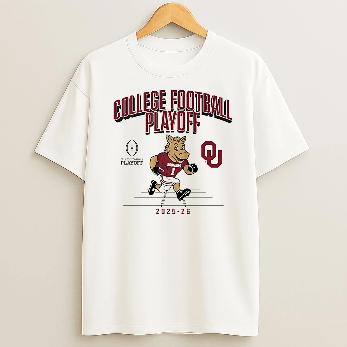 Oklahoma Sooners 2025 2026 College Football Playoff Mascot Circle T Shirt
