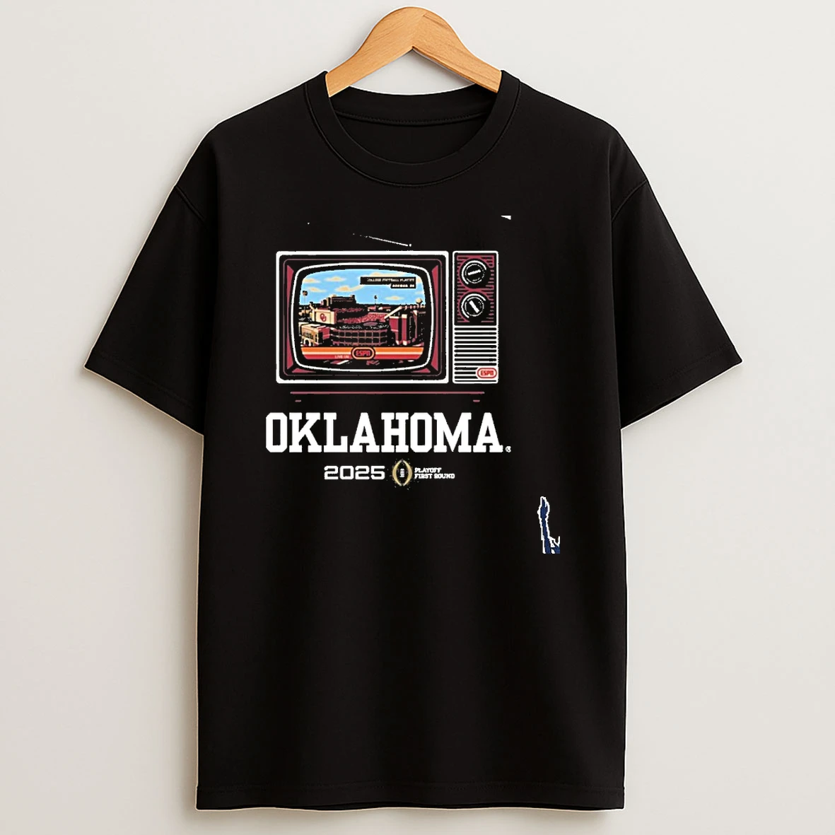 Oklahoma Sooners 2025 Cfp First Round Tv T Shirt