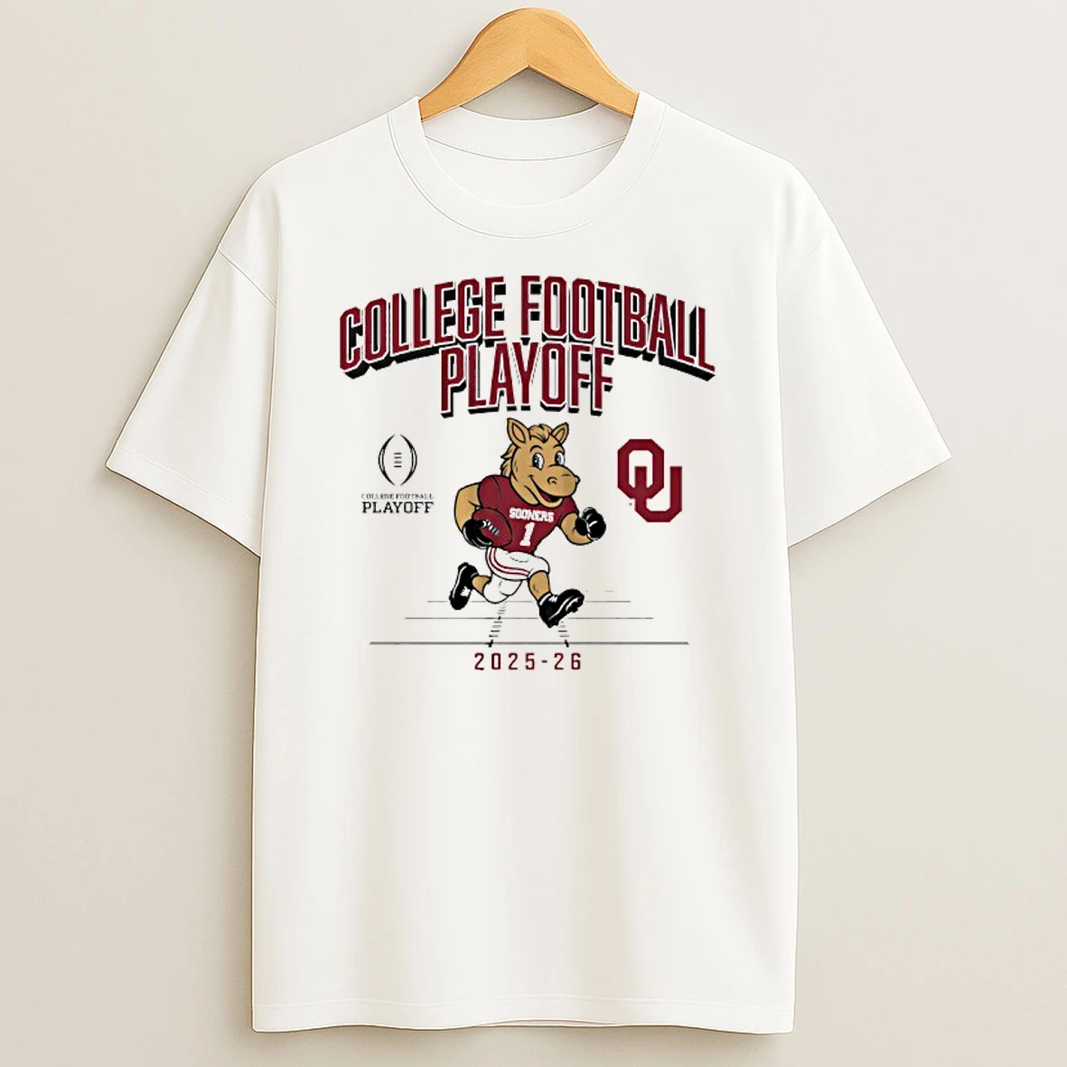 Oklahoma Sooners College Football Playoff 2025 26 Mascot T Shirt
