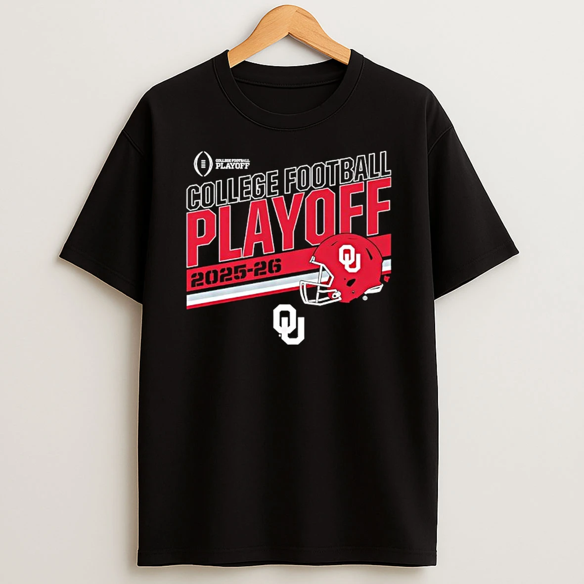 Oklahoma Sooners College Football Playoff 2025 26 Stripe T Shirt