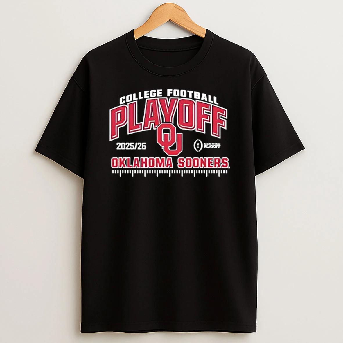 Oklahoma Sooners College Football Playoff Cfp 2025 26 Black T Shirt