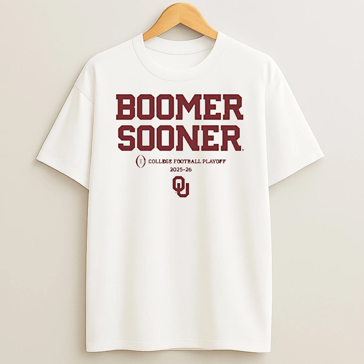 Oklahoma Sooners Football Boomer Sooner 2025 2026 Cfp Circle T Shirt