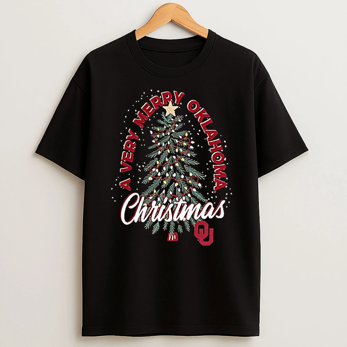 Oklahoma Sooners Merry Christmas Tree T Shirt