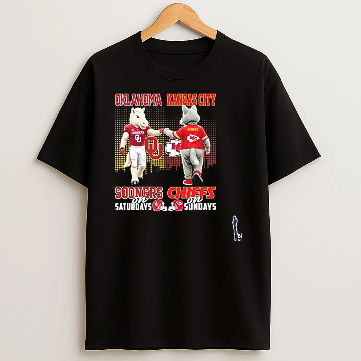 Oklahoma Sooners On Saturdays X Kansas City Chiefs On Sundays City Vintage T Shirt