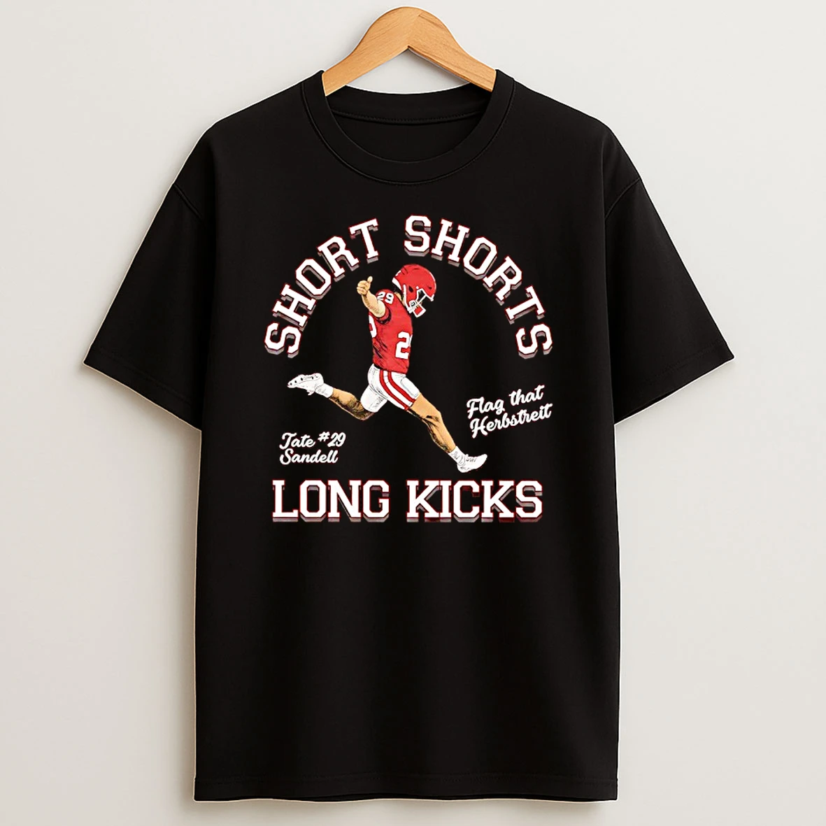 Oklahoma Sooners Tate Sandell Short Shorts Flag That Herbstreit Long Kicks T Shirt