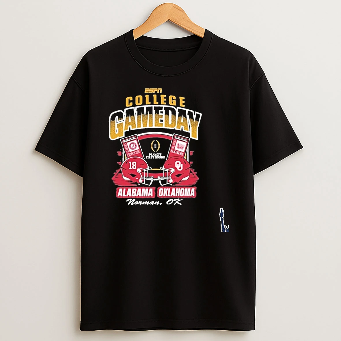 Oklahoma Sooners Vs Alabama 2025 Cfp First Round Head To Head Ticket T Shirt