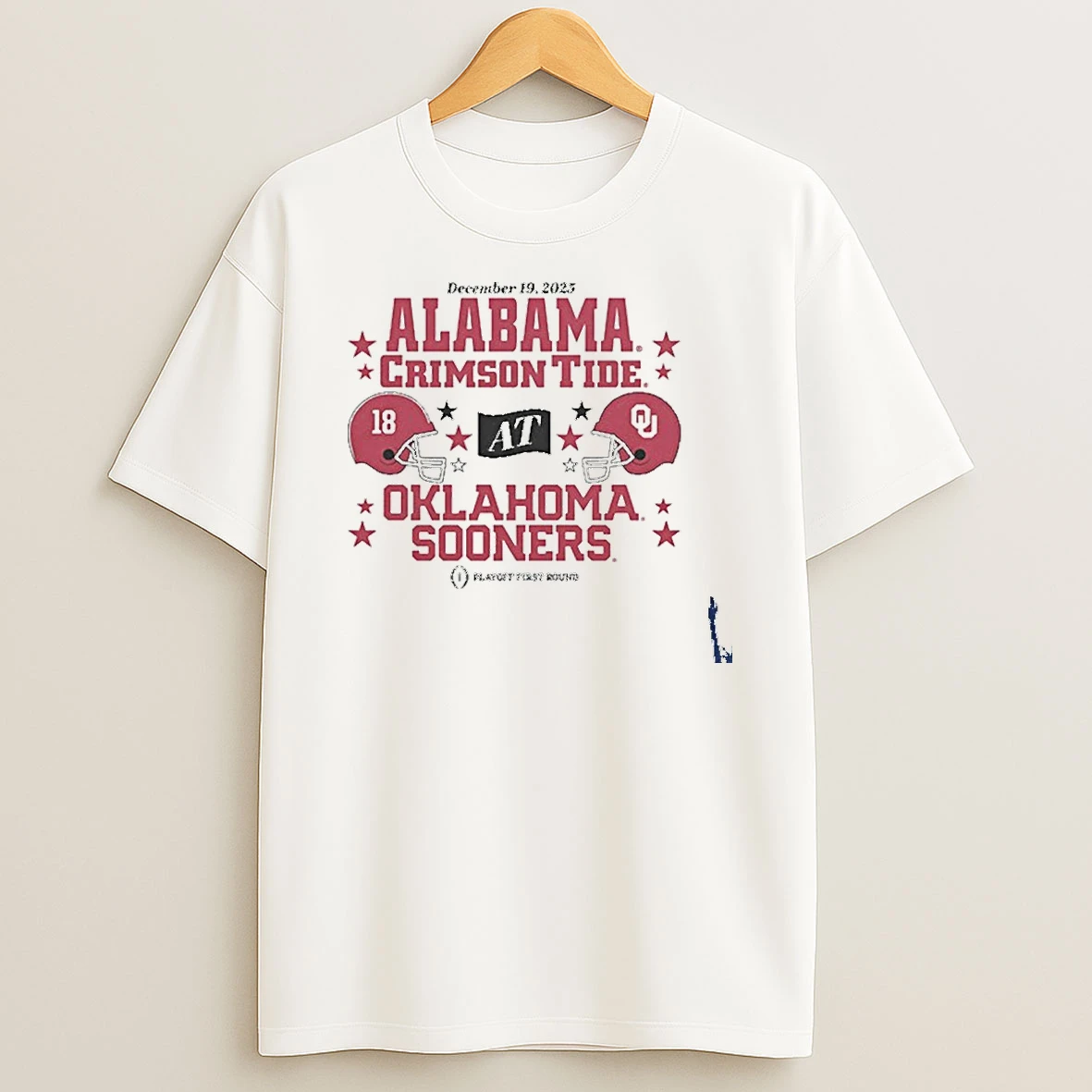 Oklahoma Sooners At Alabama Crimson Tide 2025 Cfp First Round Matchup T Shirt