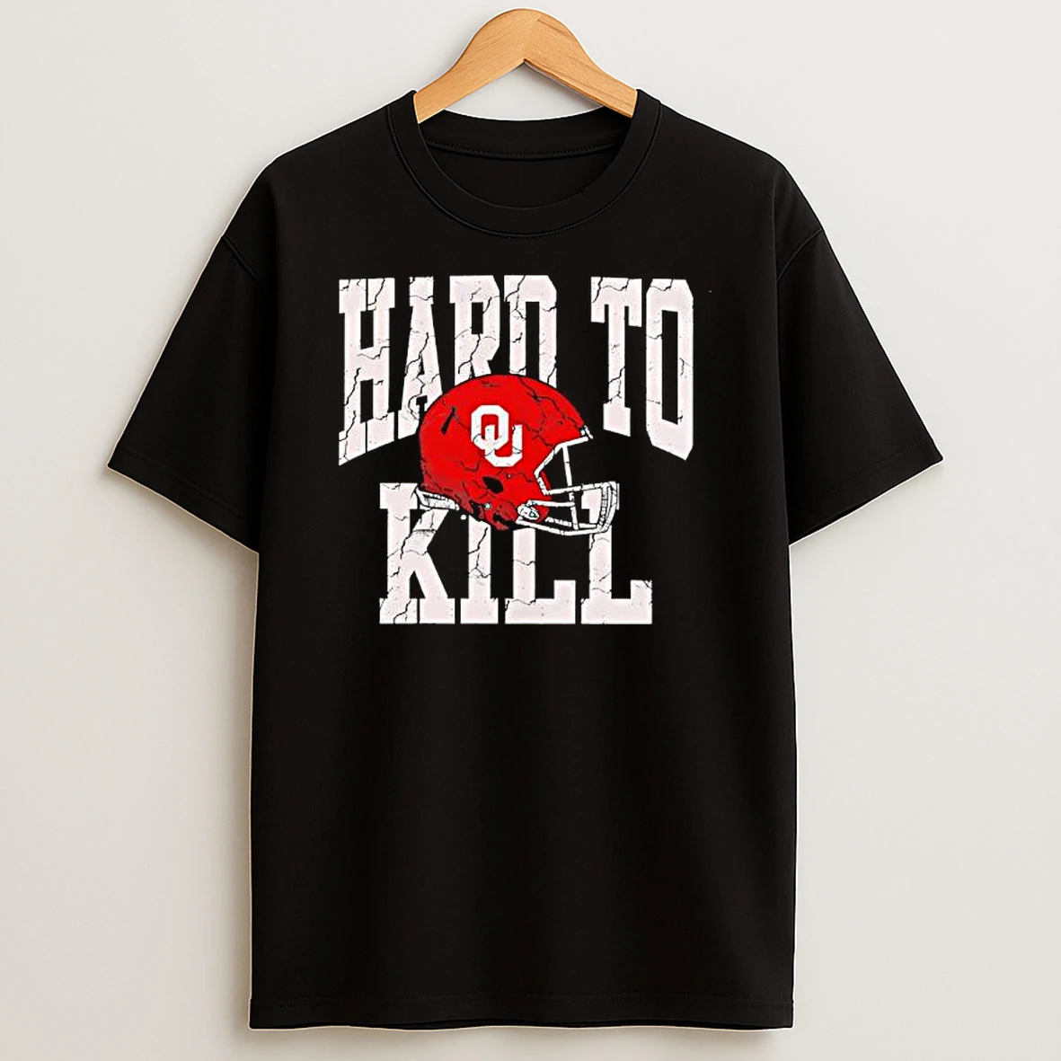 Oklahoma Sooners Football Team Hard To Kill Helmet T Shirt
